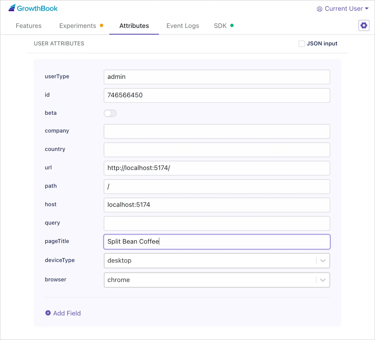 Attributes overview