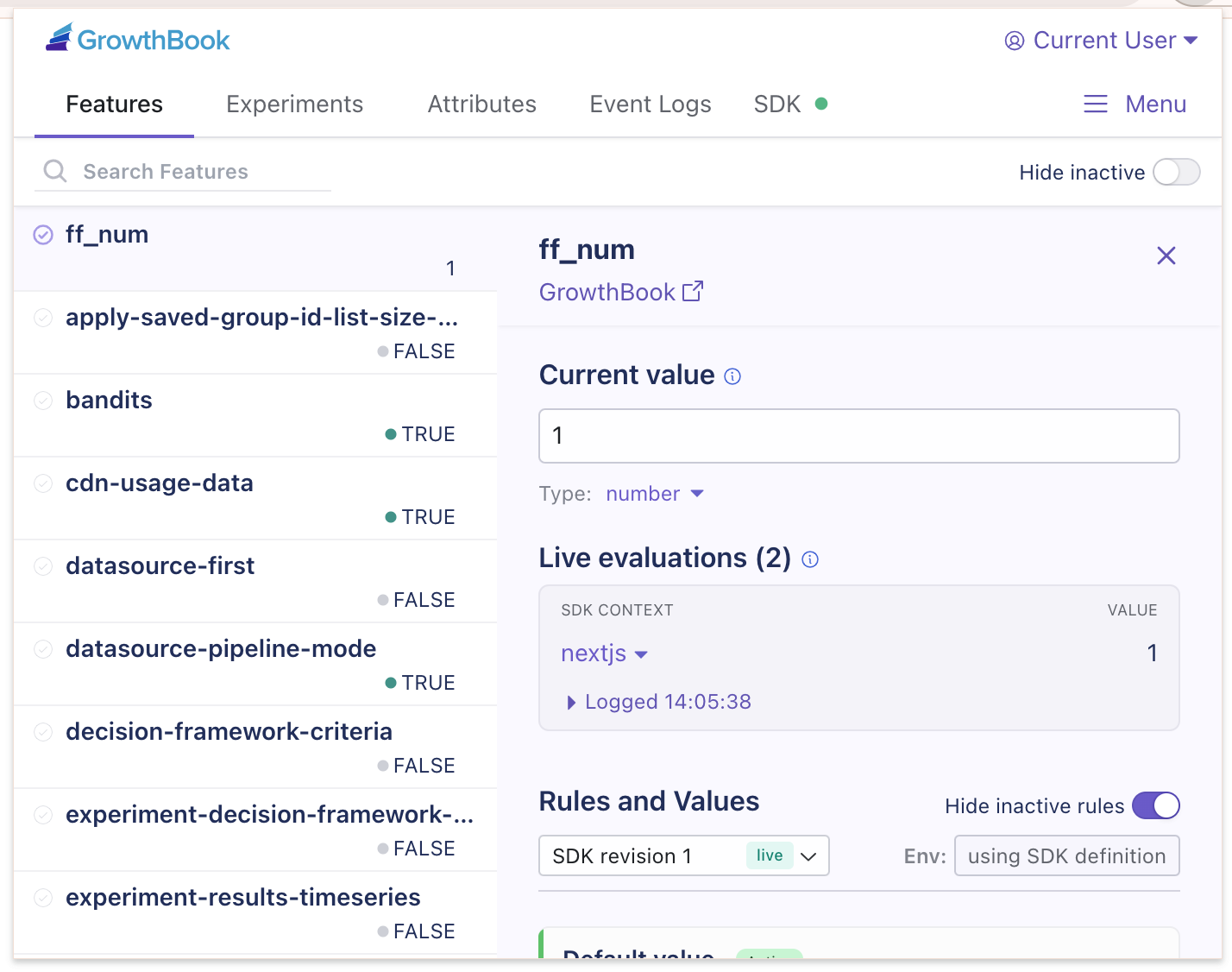 Back-end evaluation logging with DevTools
