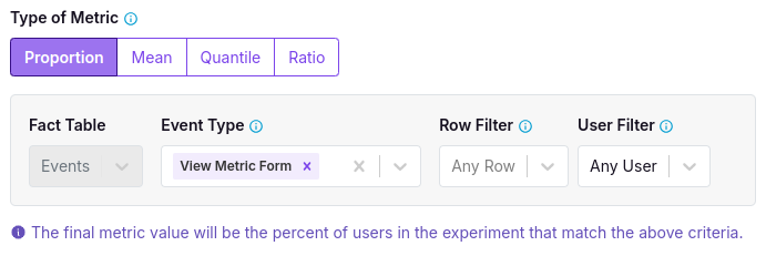 Event Type Filter UI