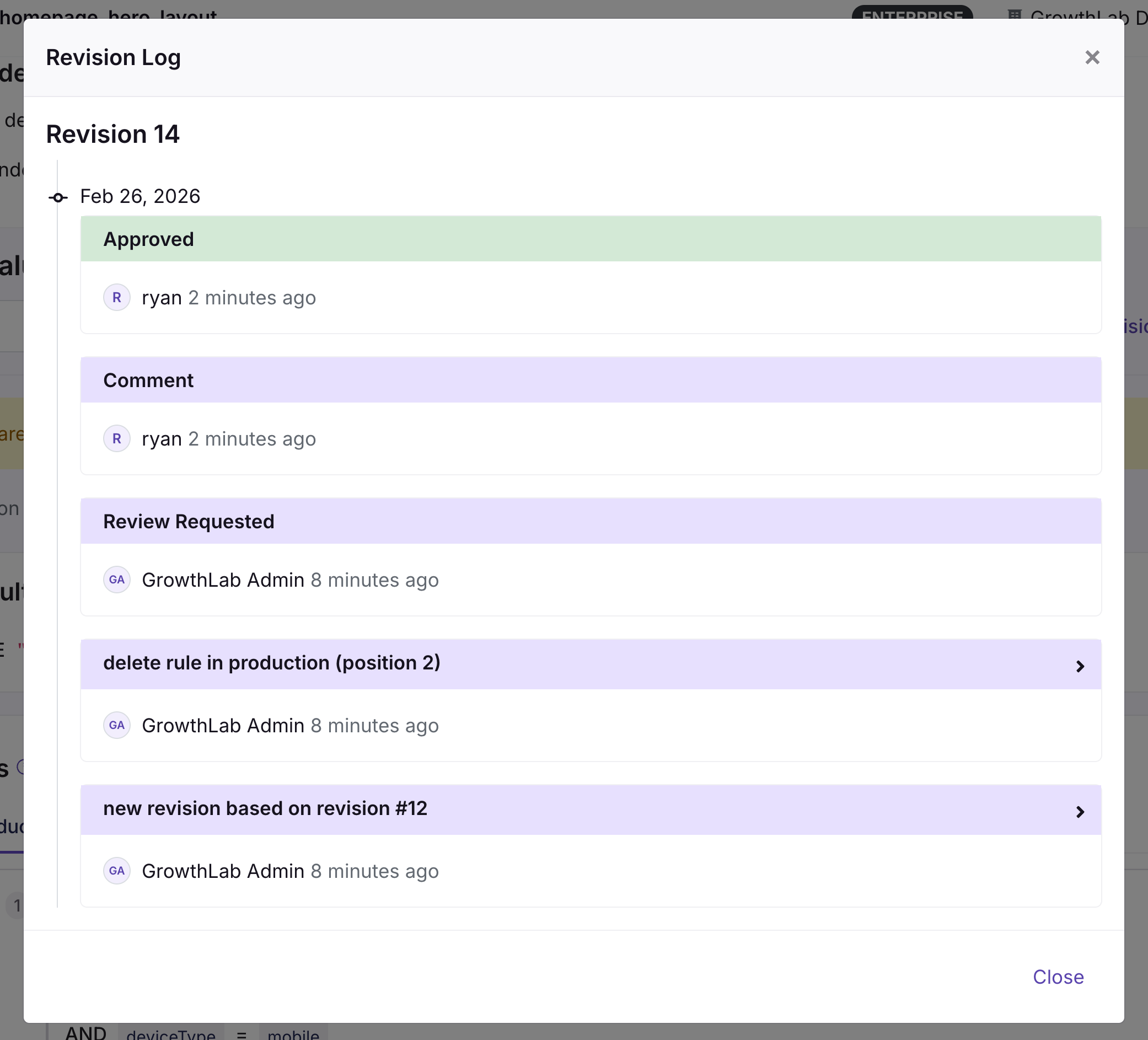 Publishing approved changes with admin bypass option