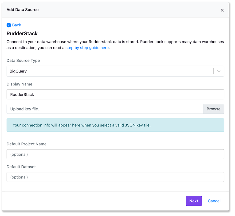 Connect to your database